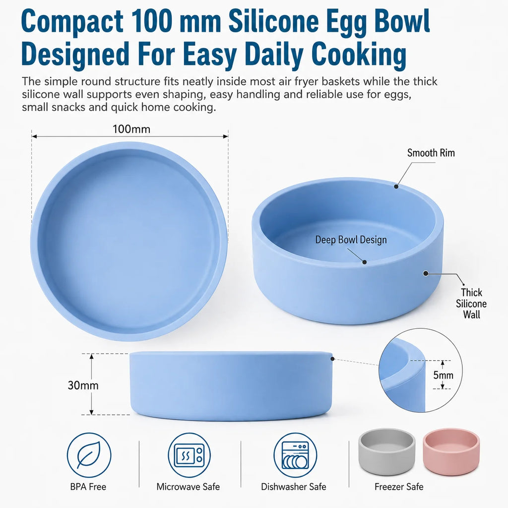 Silicone Egg Cooker Cups – BPA-Free Egg Bite Molds 2/4 Pack Silicone Egg Molds Axl