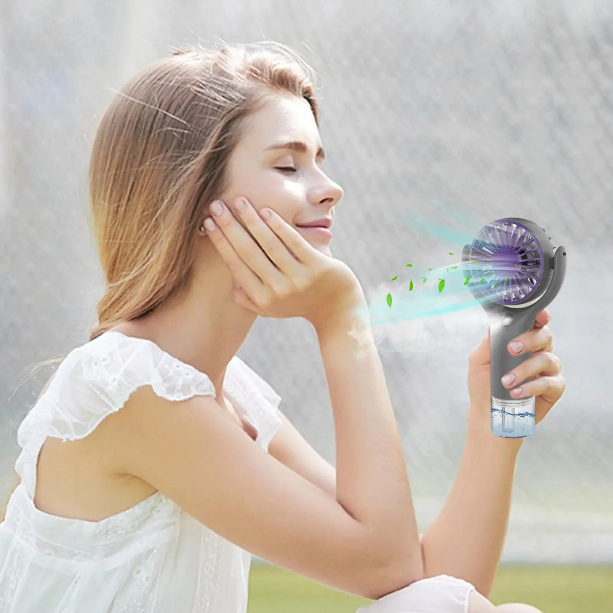 Portable Mini Handheld Mist Fan – USB Rechargeable Water Spray Handheld Mist Fan Axl