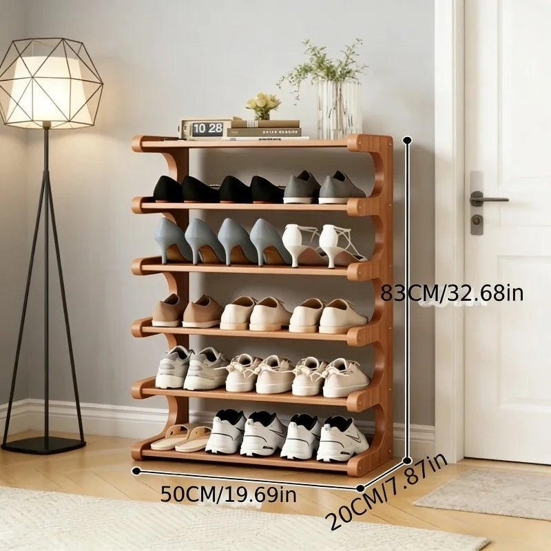 Large Bamboo Shoe Rack – Multi-Tier Freestanding Organizer Bamboo Shoe Rack Axl