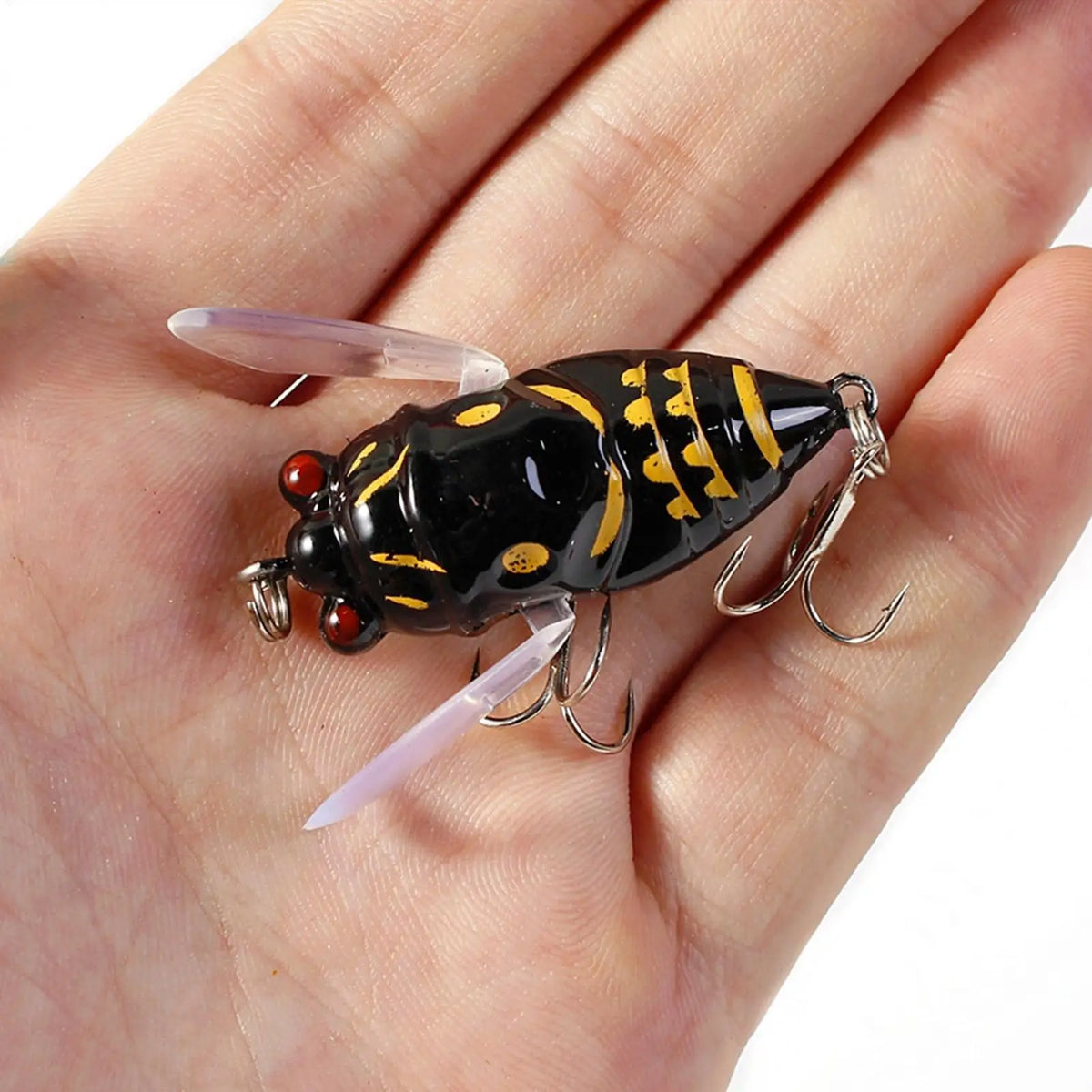 Cicada Topwater Fishing Lure – Hard Bait with Treble Hooks Topwater Fishing Lure Axl