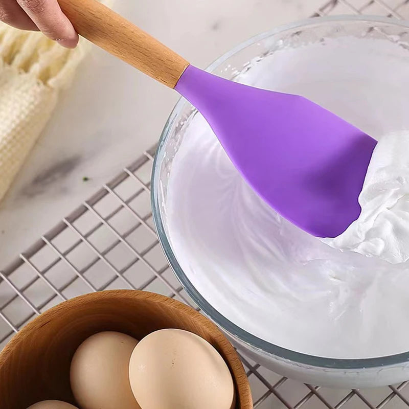 Silicone Baking Scraper – Non-Stick Butter & Chocolate Spatula Baking Scraper Spatula Axl