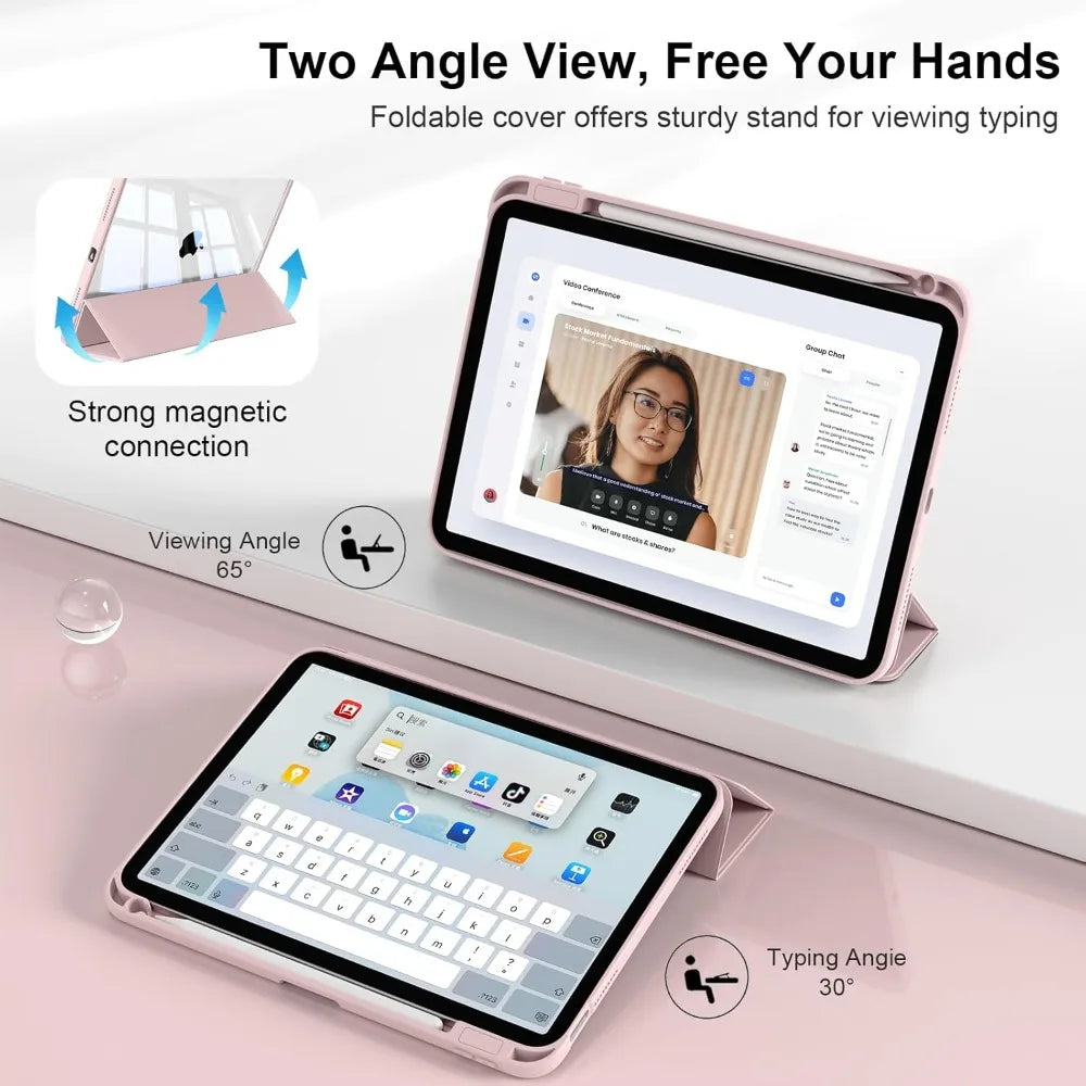 iPad Case with Pencil Holder – Pro, Air, Gen 9-11 Compatible Tablet Case Axl