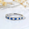 Huitan Blue & White Cubic Zirconia Ring for Women | CZ Band Fashion Ring Axl T0406 10