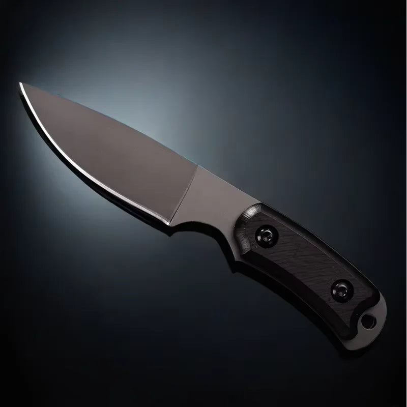 D2 Steel Fixed Blade Knife – Ebony Handle EDC & Camping Fixed Blade Knife Axl