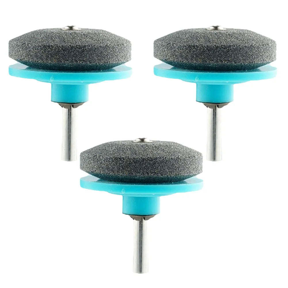 3-Pack Lawn Mower Blade Sharpener for Any Power Drill Blade Sharpener Axl Green 3PCS