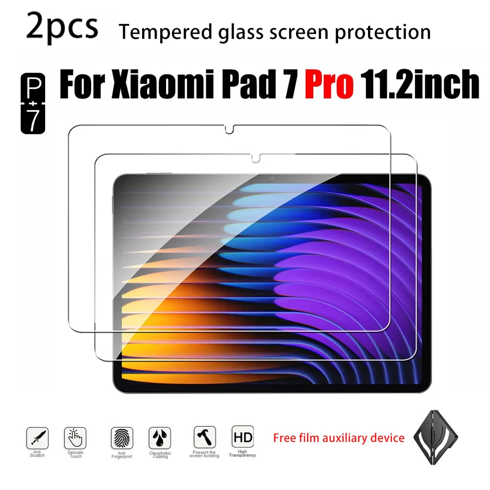 2-Pack HD Tempered Glass Screen Protector for Xiaomi Pad Tablet Screen Protector Axl xiaomi pad7pro 11.2