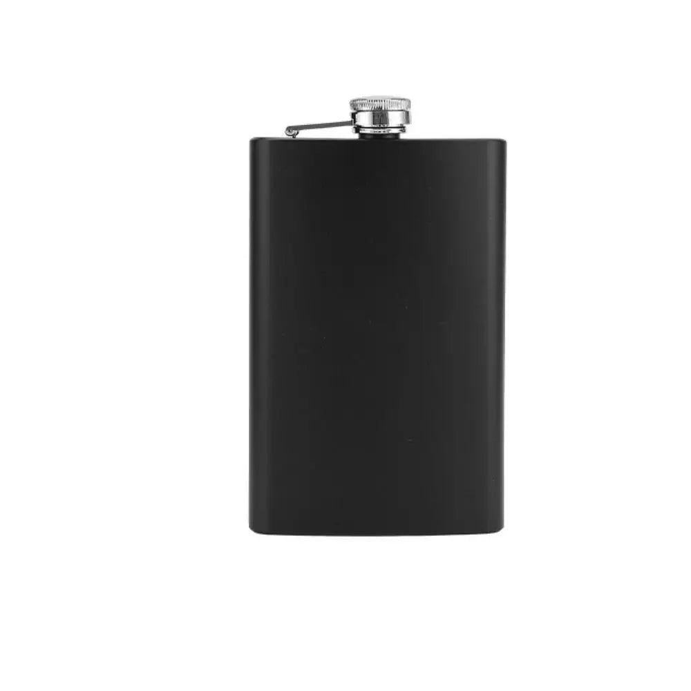 Stainless Steel Hip Flask – Leakproof Portable Whisky Flask Hip Flask Axl 9oz(252ml)-Black
