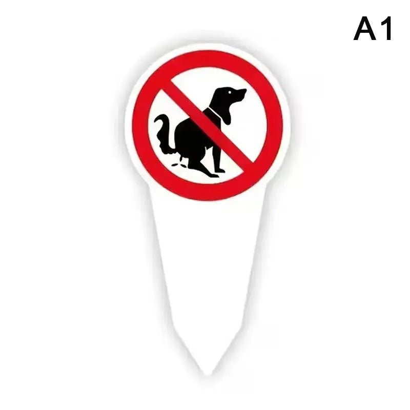 No Dog Poop Yard Sign – Waterproof Outdoor Garden Stake Yard Warning Sign Axl A1