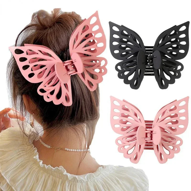Large Hollow Butterfly Hair Claw Clip – Korean Fairy Style Hair Claw Clip Axl