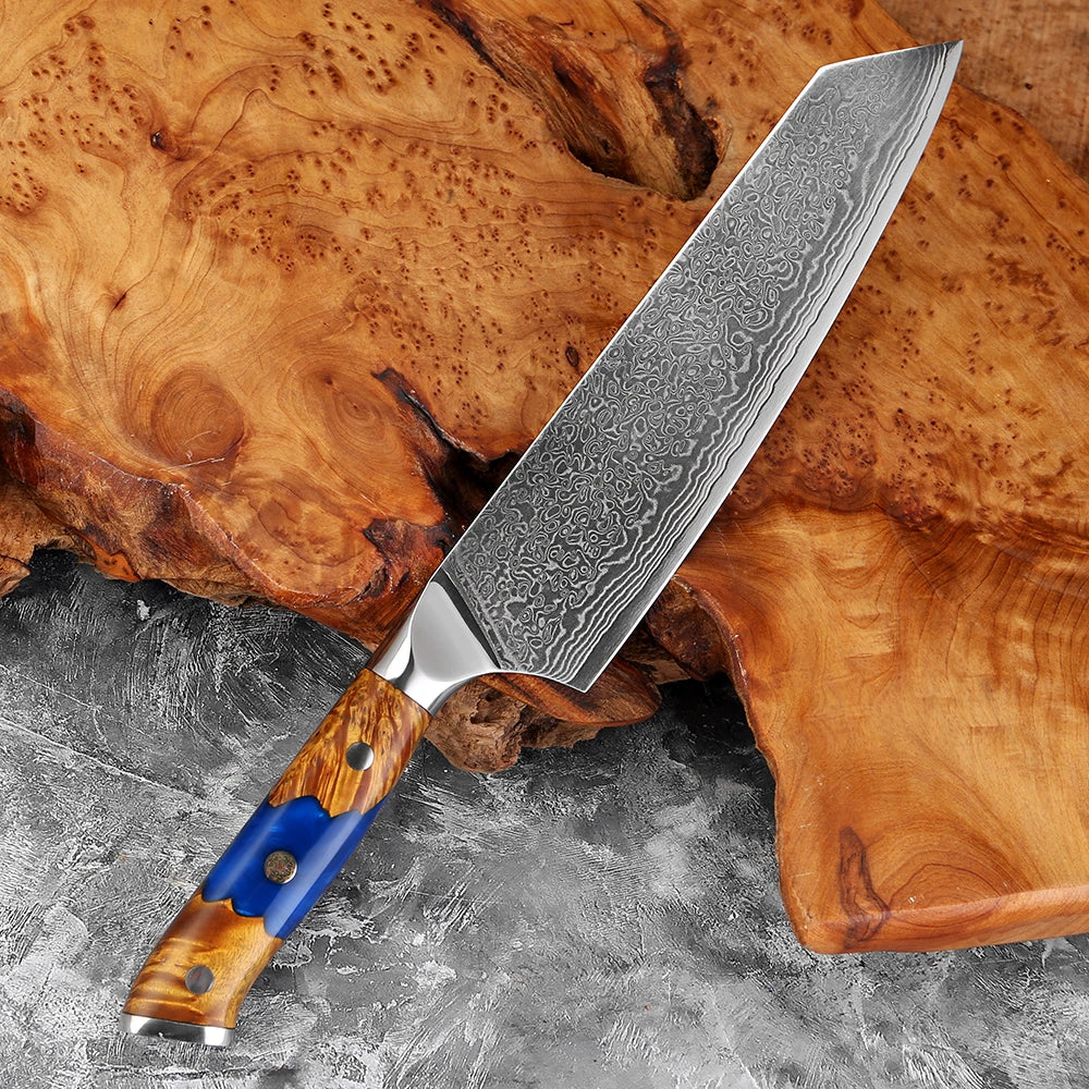 8" VG10 Damascus Steel Kiritsuke Chef Knife – XITUO Damascus Chef Knife Axl