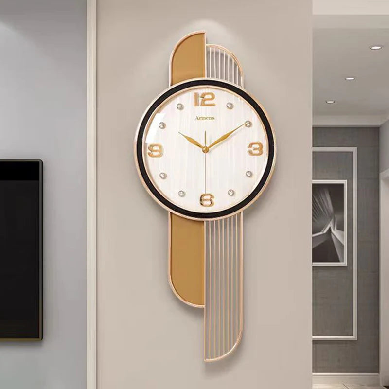 Nordic Minimalist Wall Clock | Silent Quartz Metal Design Wall Clock Axl