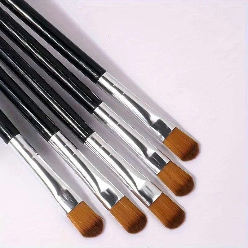 Mini Eyeshadow & Nail Art Brush Set – Flat Head Makeup Brushes Makeup Brush Set Axl