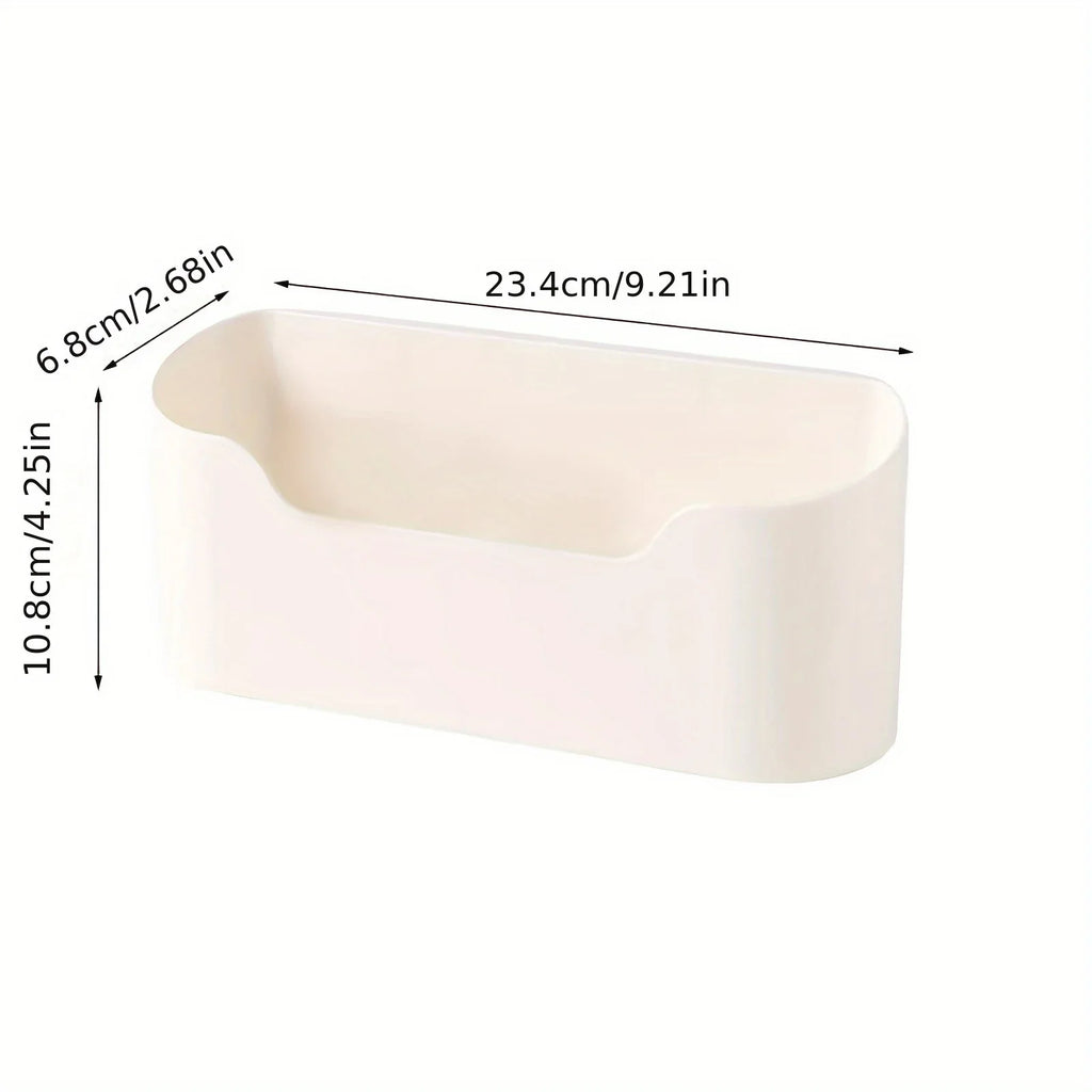 Wall-Mounted Sink Organizer – Punch-Free Adhesive Storage Shelf Wall Storage Organizer Axl