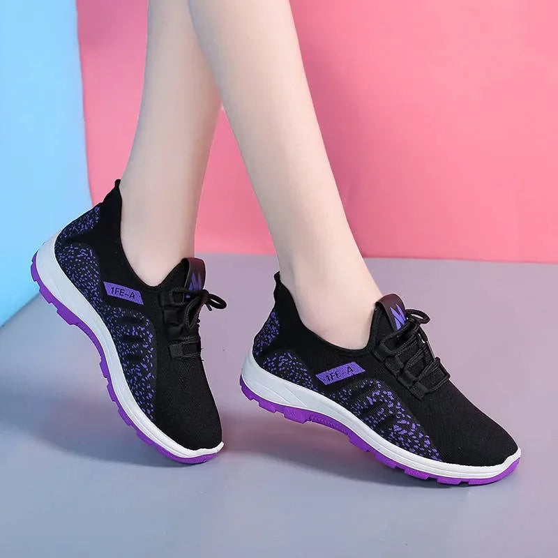 Women's Breathable Mesh Platform Sneakers | Lightweight Trainers Platform Sneakers Axl