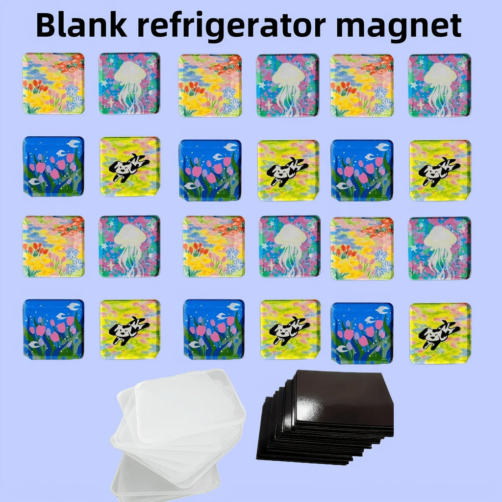 60-Piece Handmade Acrylic Fridge Magnets – Creative 20-Set Kit Refrigerator Magnets Axl