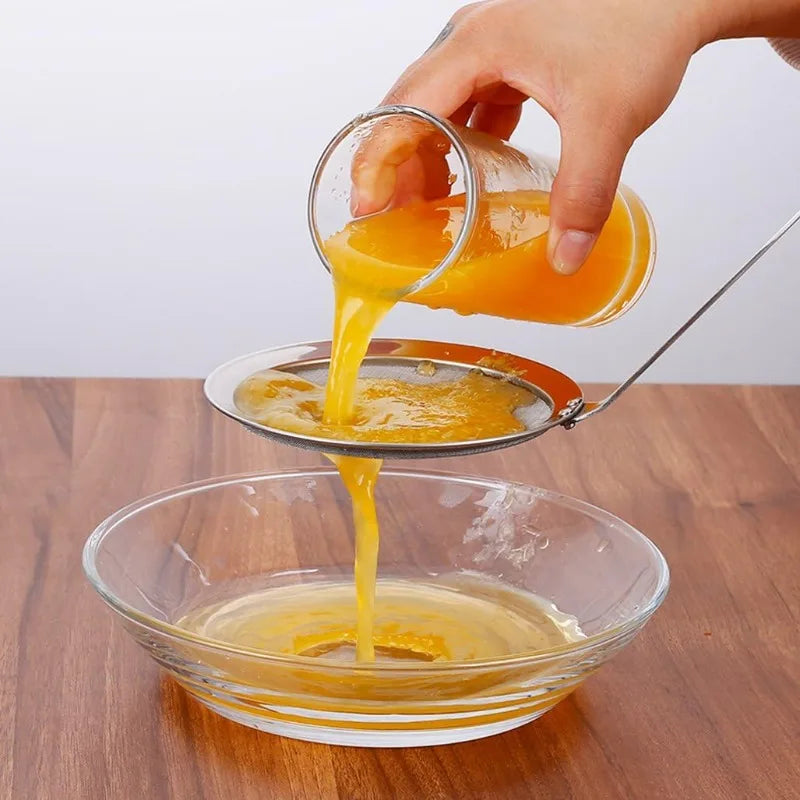 304 Stainless Steel Fine Mesh Skimmer Spoon – Oil & Foam Strainer Mesh Skimmer Spoon Axl