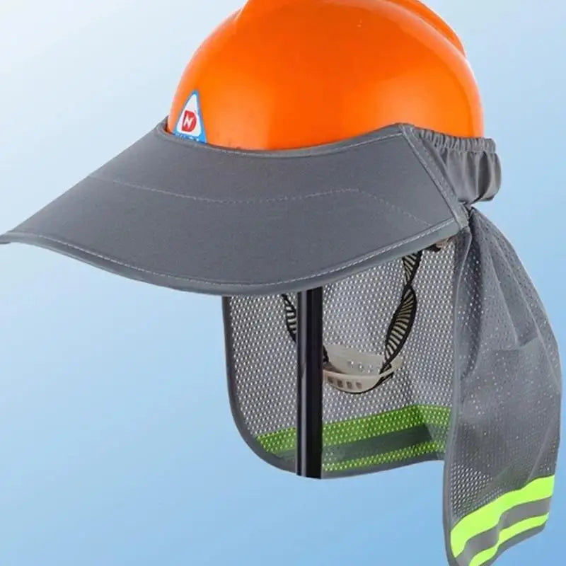 Hard Hat Sun Shade Neck Shield – Reflective Brim Cap Cover Hard Hat Sun Shade Axl