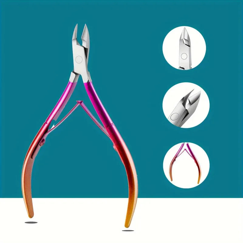 Stainless Steel Cuticle Clipper & Trimmer – Sharp Pedicure Tool Cuticle Clipper Axl