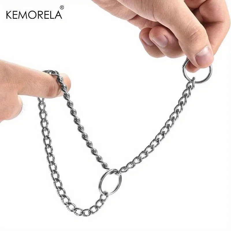 KEMORELA Stainless Steel Twist Chain Dog Training Collar Dog Training Collar Axl