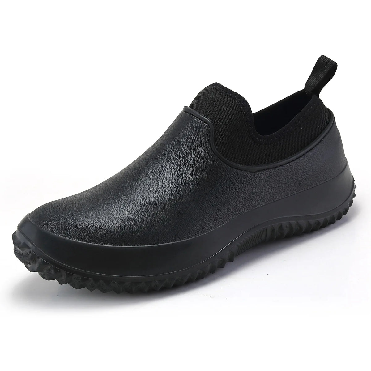 Unisex Non-Slip Chef Clogs – Slip-On Rain Shoes Plus Size Slip-On Work Clogs Axl 47 All black