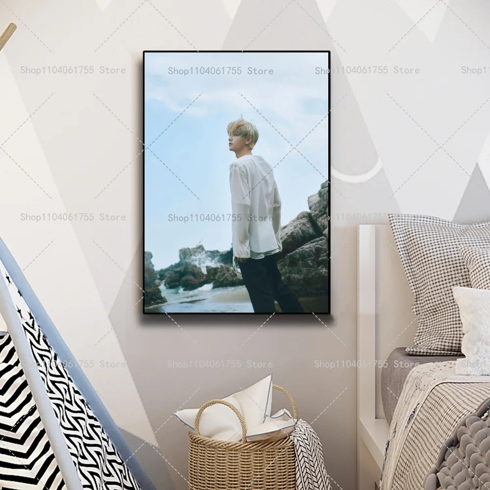 TXT Soobin Kpop Poster – Waterproof Self-Adhesive Wall Sticker Wall Art Poster Axl