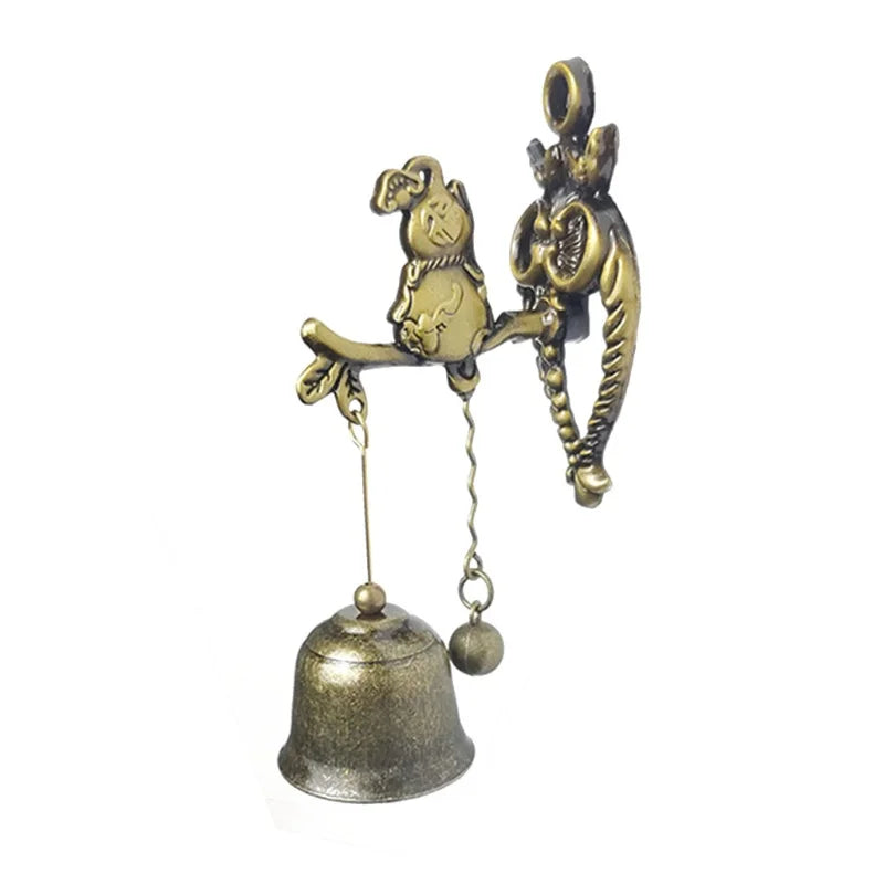 Vintage Metal Bell Wind Chime – Magnetic Door Wall Ornament Wind Chime Ornament Axl DARK GRAY