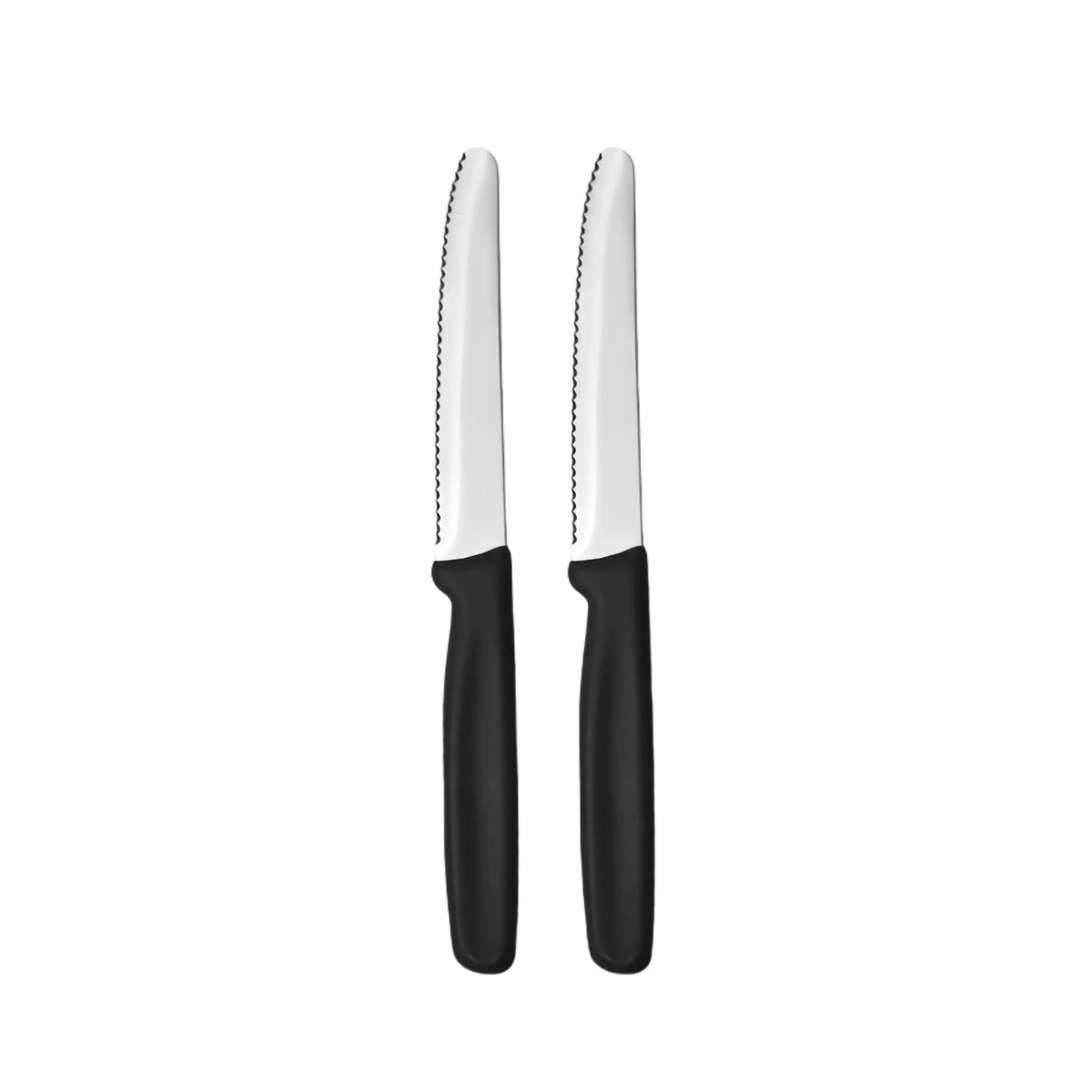 Serrated Steak & Bread Knife – Stainless Steel, Dishwasher Safe Serrated Steak Knife Axl 2 Pc Knife Set-black