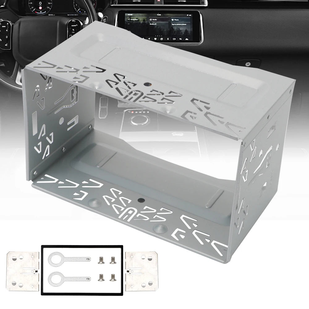 2DIN Car Radio Installation Frame & Dash Mount Kit – Universal Car Radio Mount Kit Axl