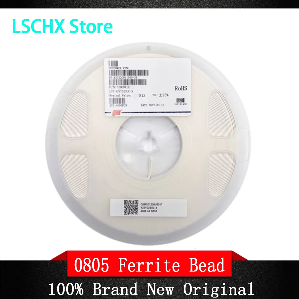 0805 Multilayer Chip Ferrite Beads 100MHz 2A–6A | 4000pcs Reel Chip Ferrite Beads Axl 0805 10R 6A