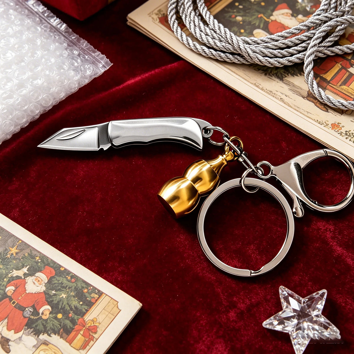 Folding Pocket Knife – Lightweight EDC Keychain Camping Tool Folding Pocket Knife Axl Folding Knife