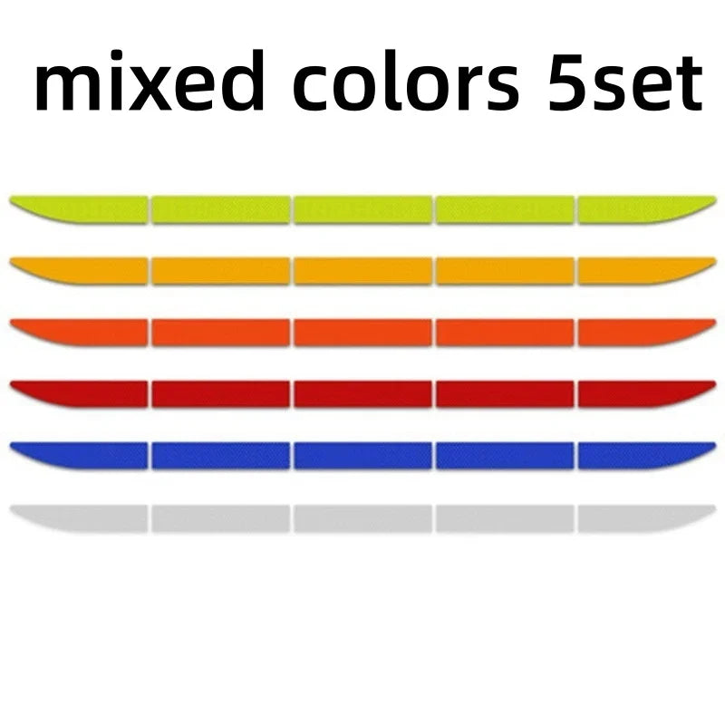 5-Set Reflective Warning Safety Tape Stickers for Car Trunk Reflective Car Stickers Axl mixed colors 5set
