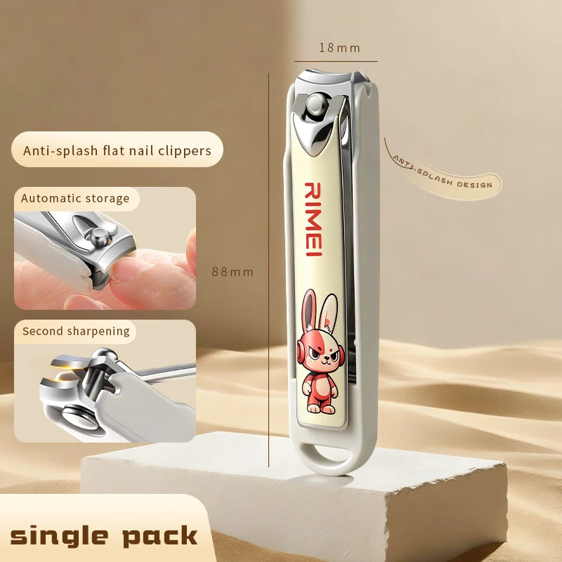 PLYS Splash-Proof Nail Clipper with Storage Box | Stainless Steel Nail Clipper Axl A
