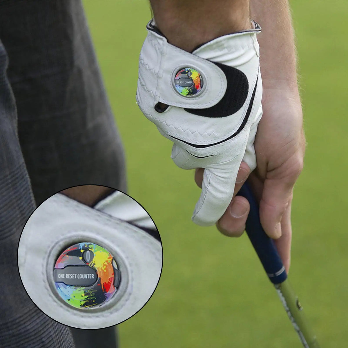 Mini Golf Score Counter Clicker – Glove Attachment, 12 Shots Golf Score Counter Axl