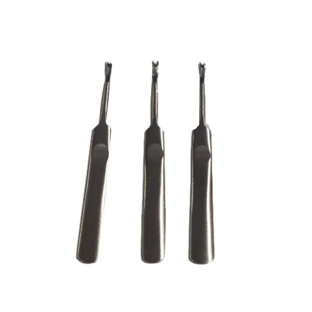 3-Piece Leather Groover Set – U & V Shape Manual Slotting Tools Leather Craft Tool Axl