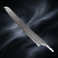 Damascus Steel Bread Knife Blank Blade – DIY Hand Forged Knife Blank Blade Axl Bread Blade
