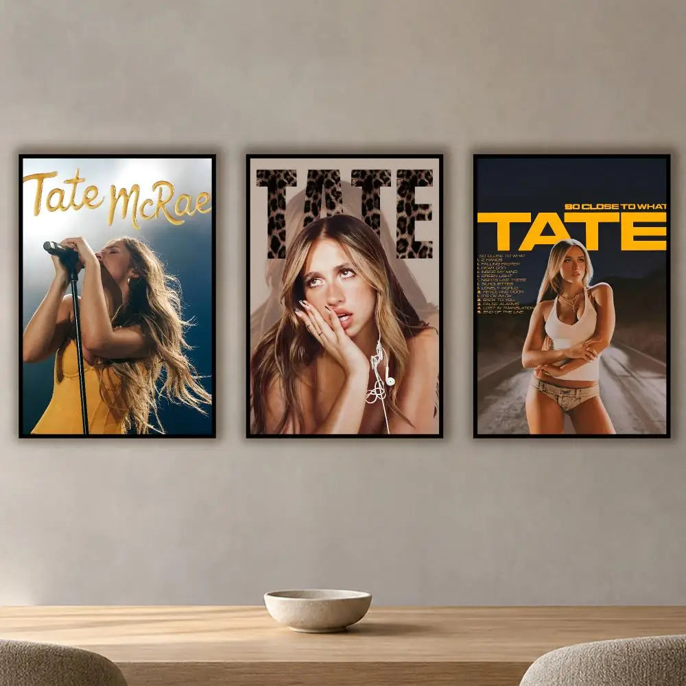 Tate McRae Poster – HD Waterproof PVC Wall Stickers & Décor Wall Poster Sticker Axl