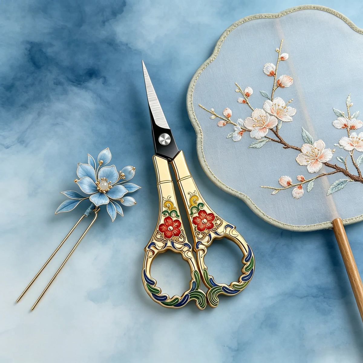 Horse-Shaped Sewing Scissors – Stainless Steel, 1 or 2 Pack Sewing Scissors Axl Scissors-Golden