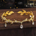Crystal Crown Headband – Bridal Wedding Tiara Hair Accessory Bridal Tiara Headband Axl Gold
