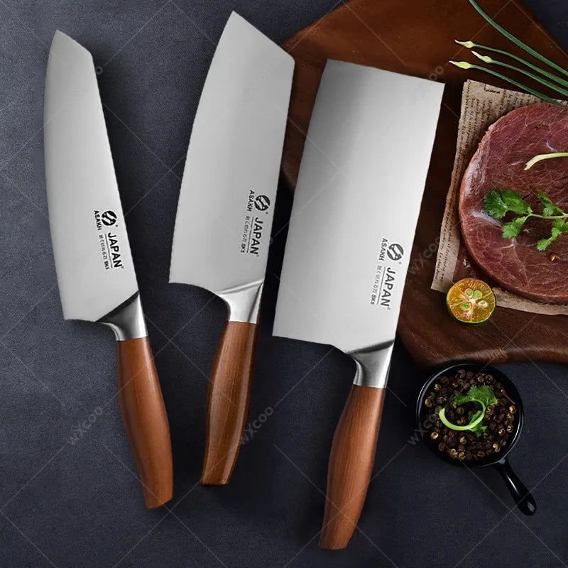 Professional Stainless Steel Kitchen Knife Set – Chef & Cleaver Kitchen Knife Set Axl