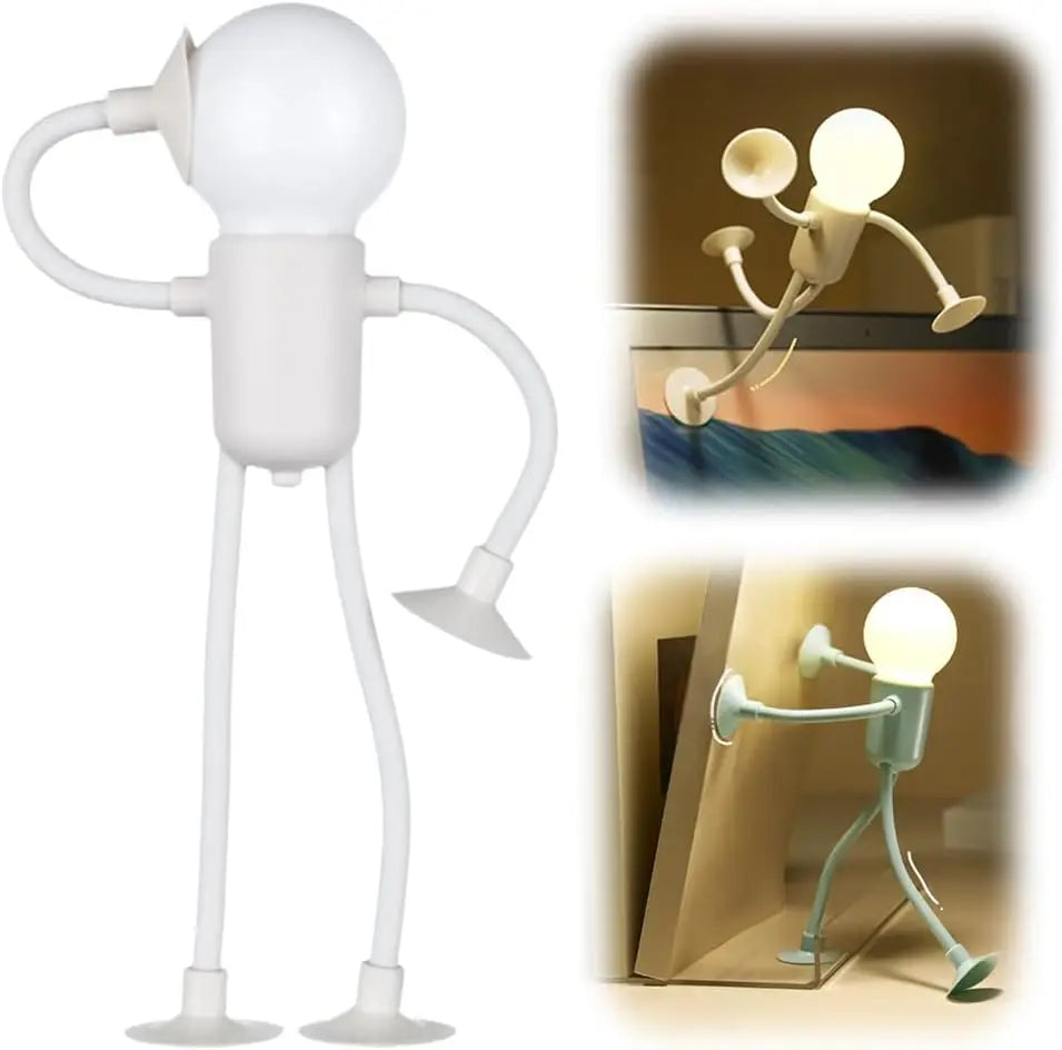 Posable Athlete Night Light – Novelty LED Desk Lamp & Decor Novelty Night Light Axl White