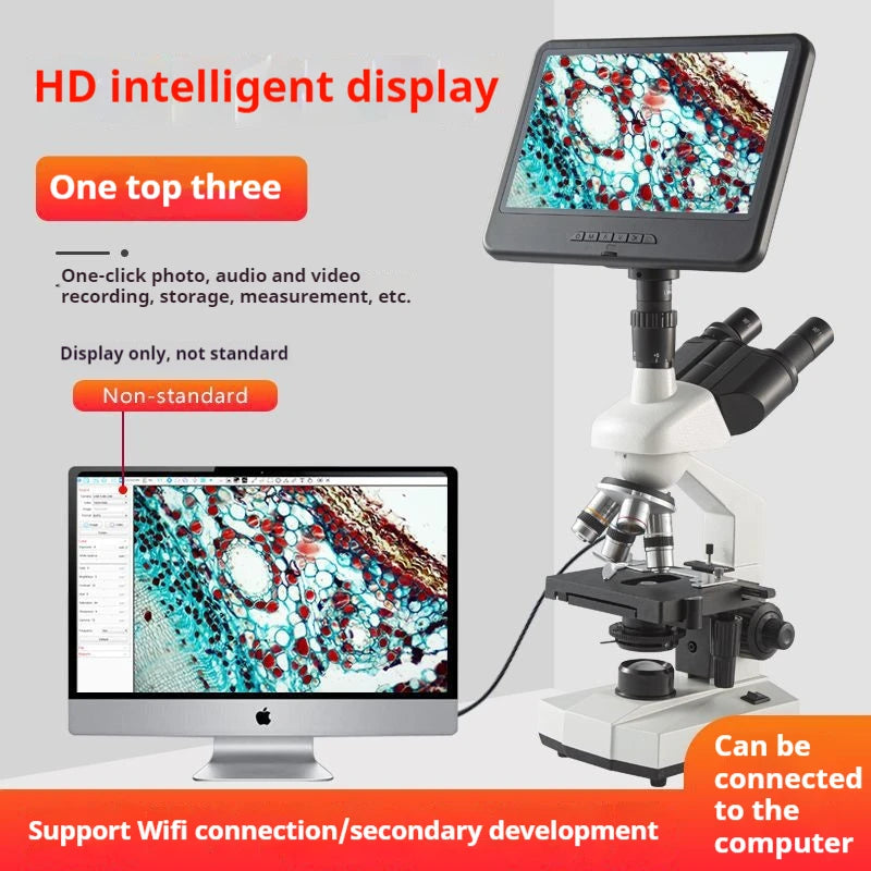 Trinocular Biological Microscope – Aquaculture & Lab | 500X Trinocular Microscope Axl
