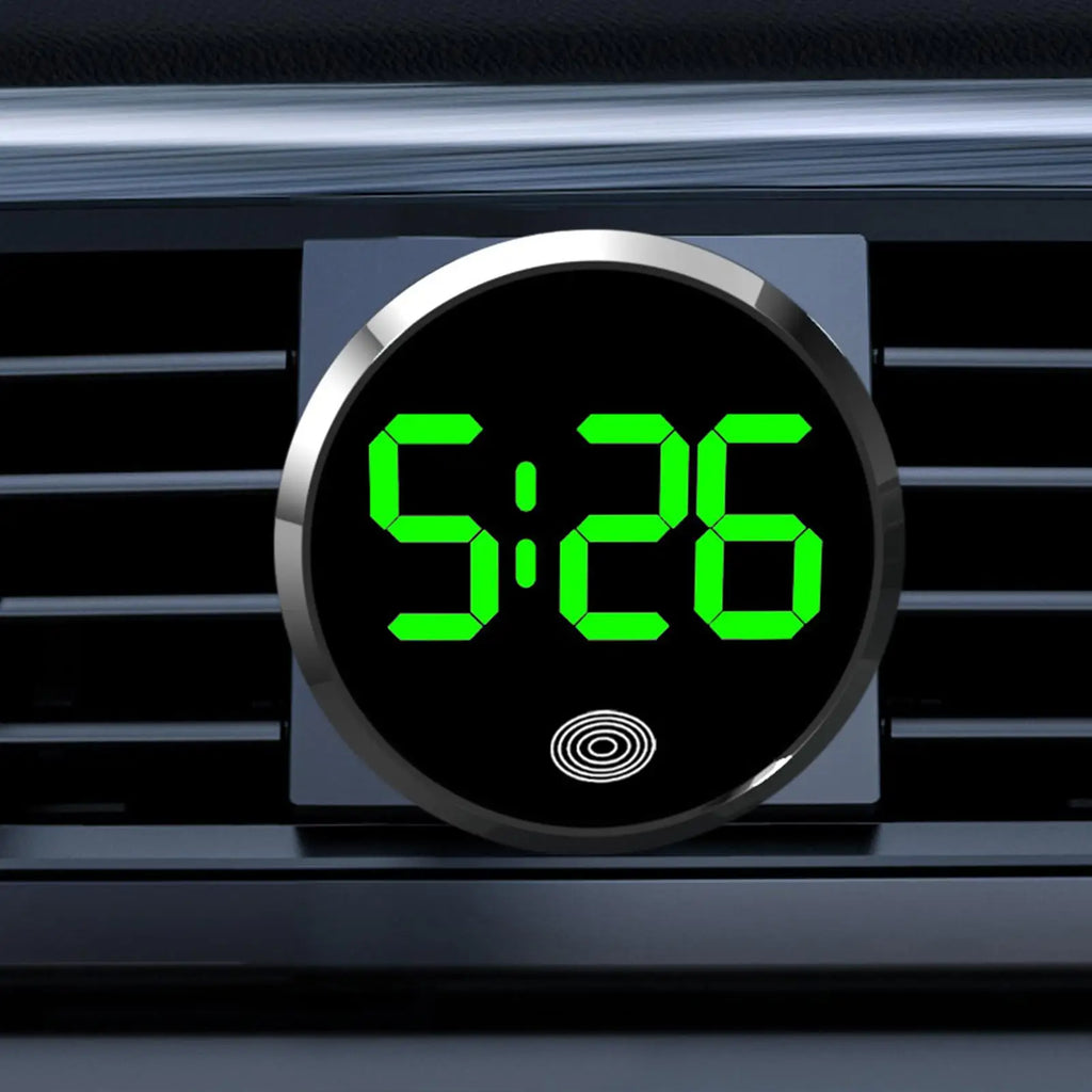 Car LED Clock Touch-Control Dashboard Digital Watch | RV & Travel Car Dashboard Clock Axl