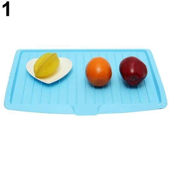 Multifunctional Plastic Dish Drainer & Storage Tray – 44.7cm Dish Drainer Tray Axl blue
