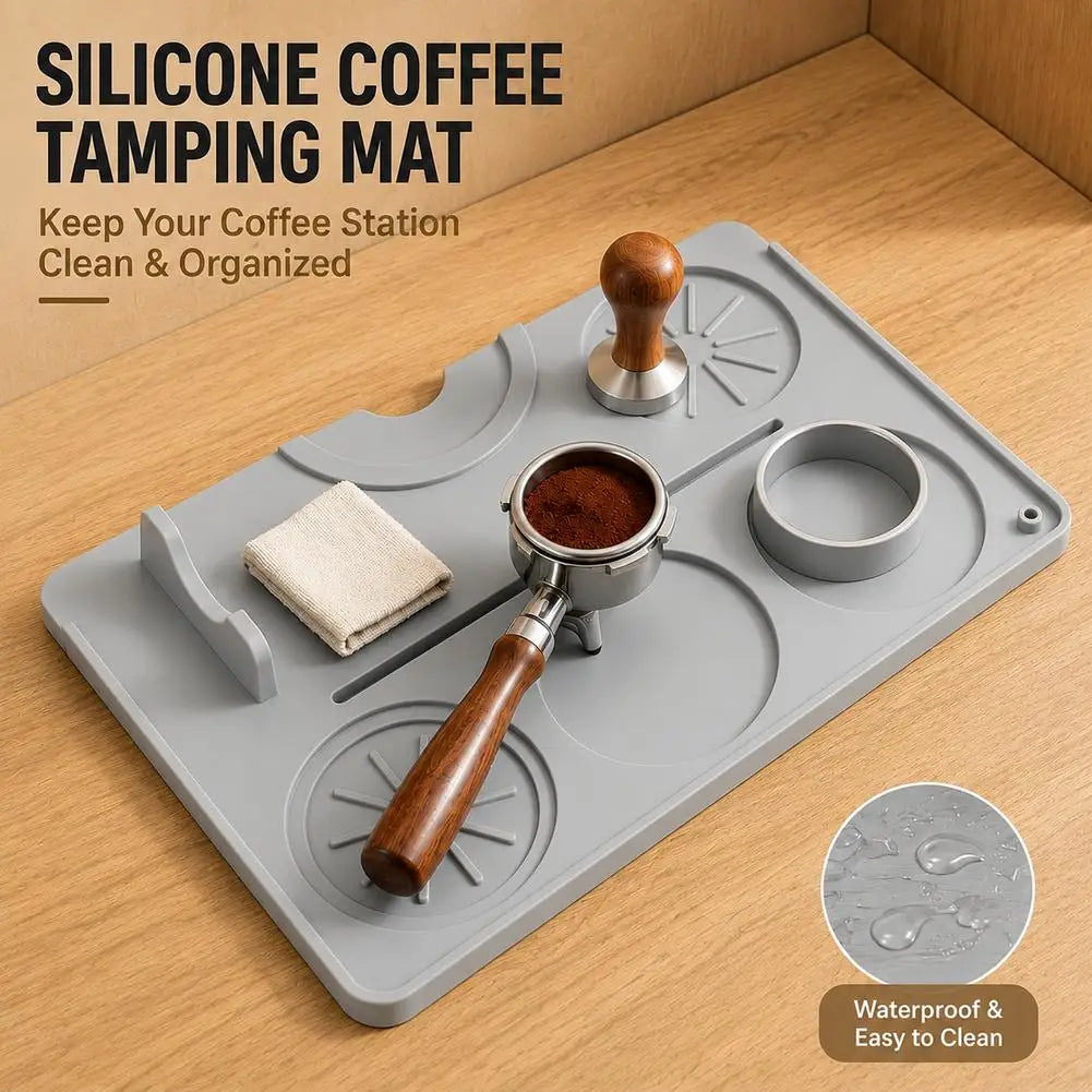 Non-Slip Silicone Espresso Tamping Mat – Food Grade Coffee Pad Espresso Tamping Mat Axl