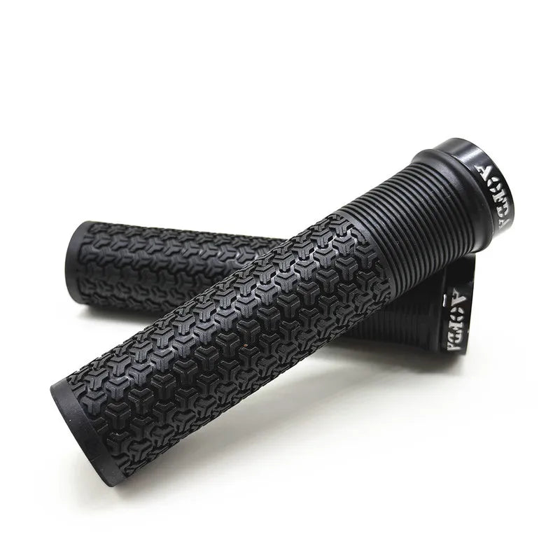 MTB Lock-On Handlebar Grips – Anti-Slip Rubber | Axl Bike Grips MTB Handlebar Grips Axl