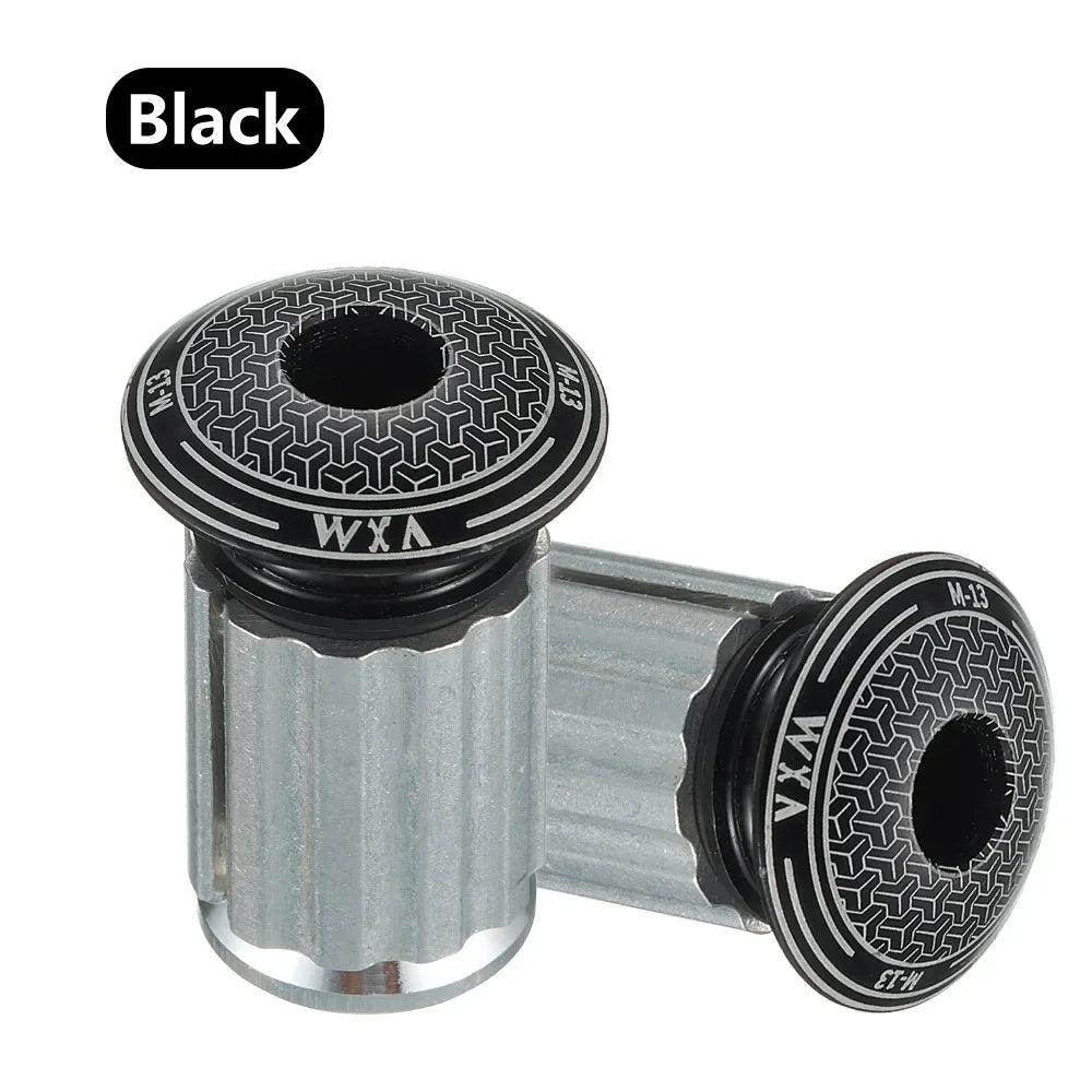 VXM Aluminum Handlebar End Plugs – MTB & Road Bike Bar Caps Handlebar End Plugs Axl Black