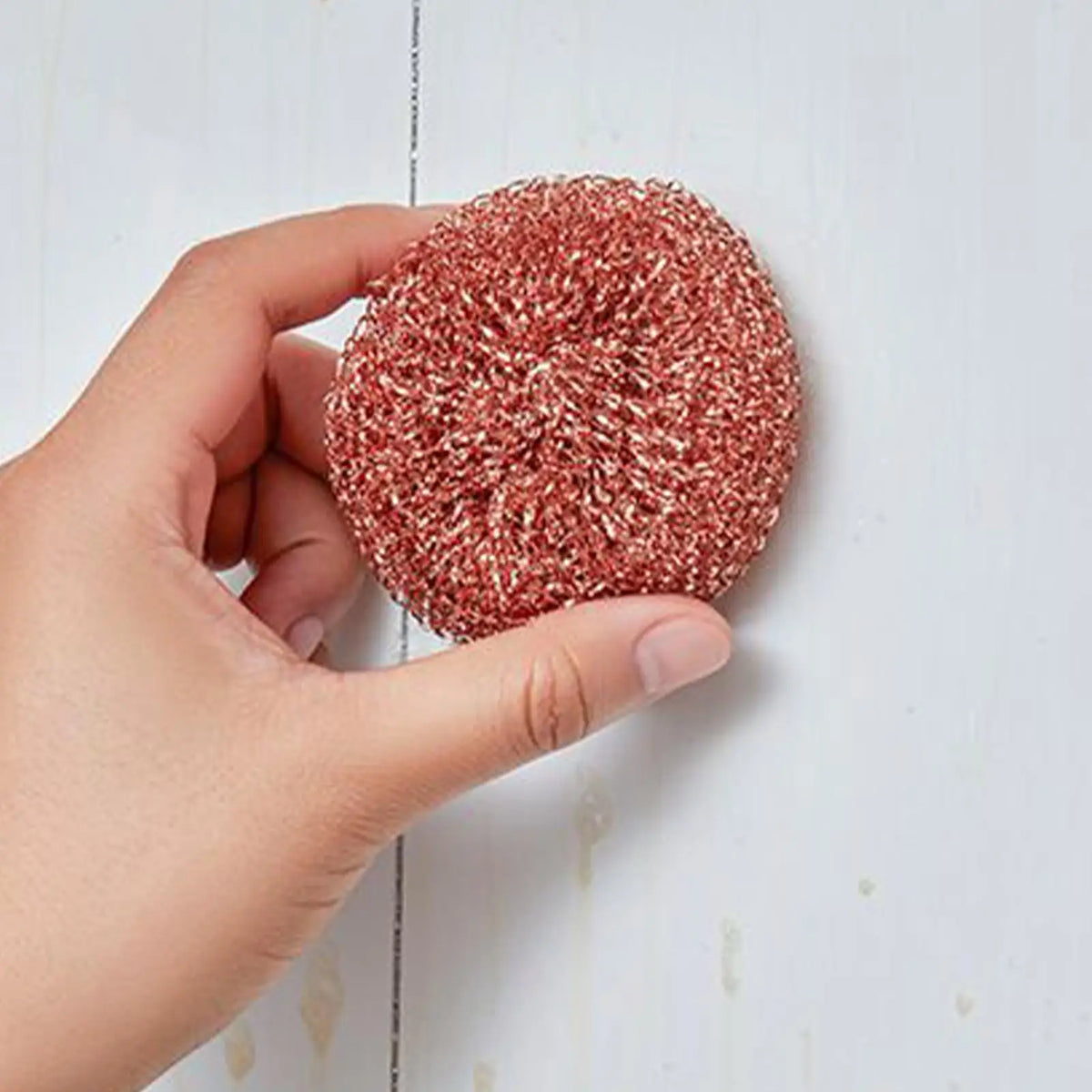 Copper Wire Pot Scrubbers – Non-Scratch Dish Brush 2 Pack Kitchen Scrubber Set Axl