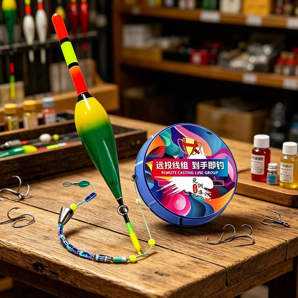 Automatic Bobber Fishing Line Set with Float – 100m Nylon Bobber Fishing Line Set Axl