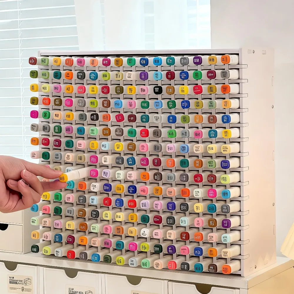 Acrylic Multi-Tier Marker Pen Storage Rack | Large Capacity Pen Storage Rack Axl