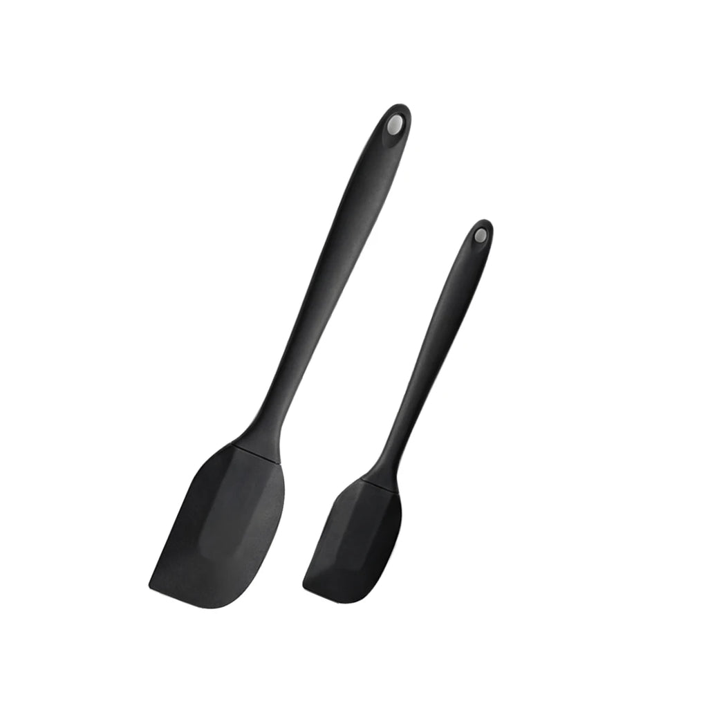 2-Piece Silicone Spatula Set – Heat-Resistant Baking & Pastry Tool Silicone Spatula Set Axl Black